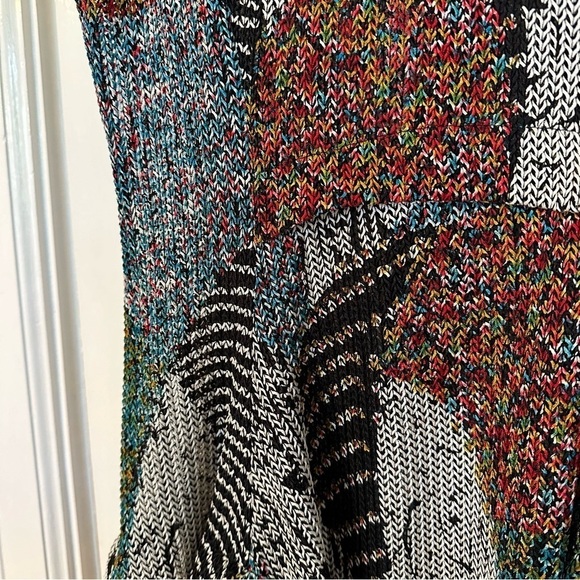 IC by Connie K Tunic Vest Loose Knit Multicolor Longline Sleeveless Gray Size S - Picture 6 of 11